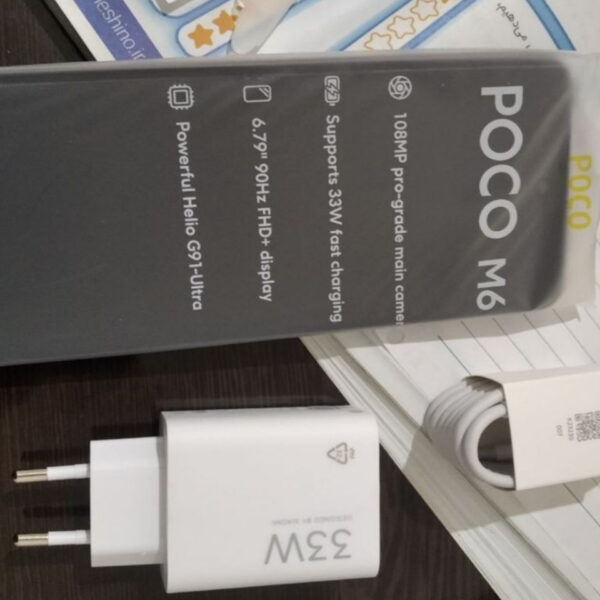 گوشی شیائومی Poco M6 4G | حافظه 256 رم 8 گیگابایت - Image 3