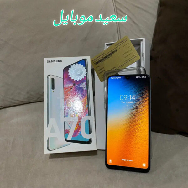 سامسونگ Galaxy A70 / مشکی / حافظه 128 گیگابایت/ رام 6 گیگابایت/ در حد نو - Image 1